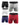 Lange boxershorts heren van katoen en microvezel – de 5 boxers in het pakket: zwart, lichtgrijs, wit, marineblauw en rood