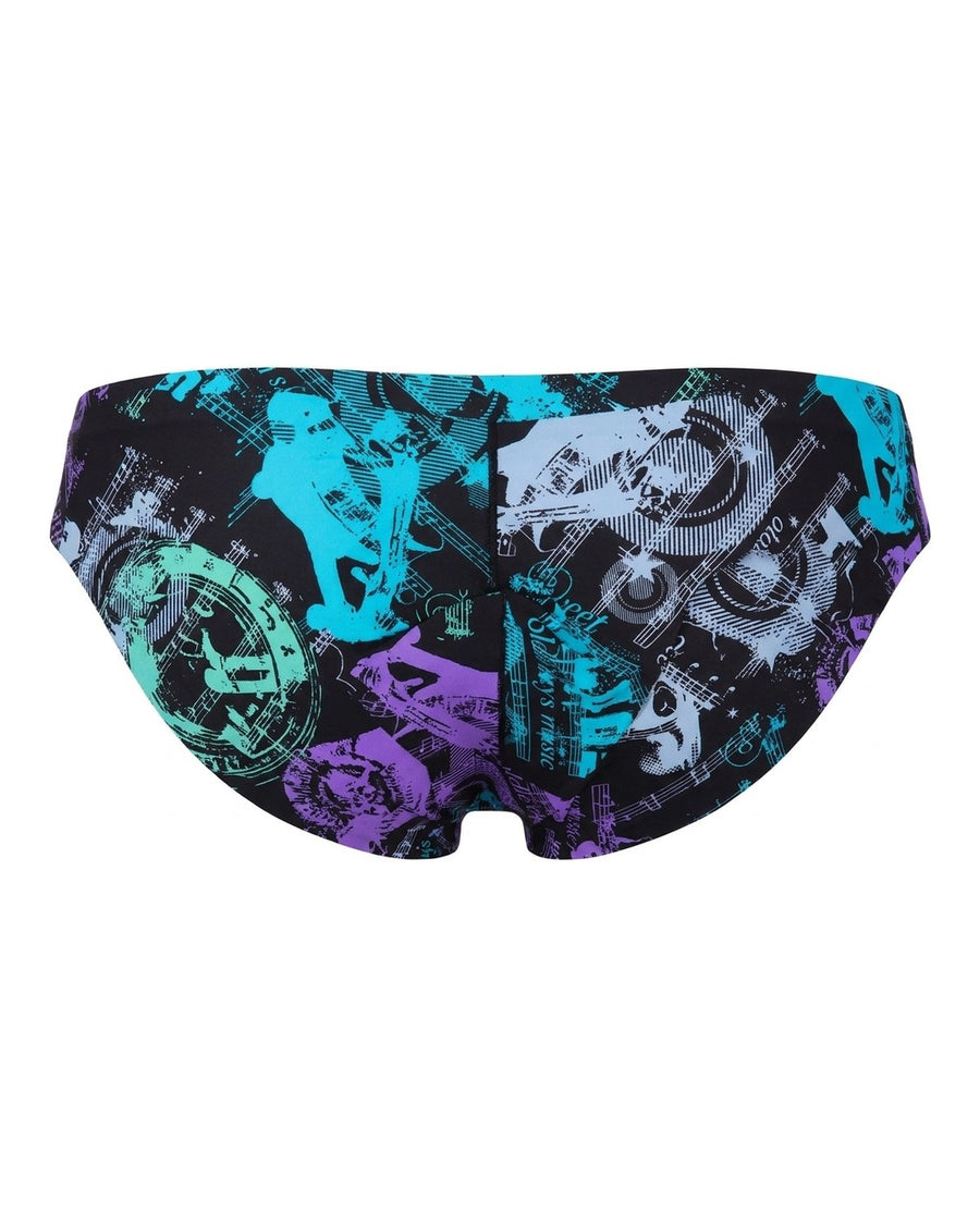 Men's Seamless Low-Rise Silky Microfibre Briefs – back