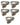 Herentanga met luipaardprint – pakket van 5 stuks, 5x beige luipaard