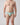 Men's Seamless Silky Microfibre Pouch Briefs – worn, front view