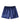 Men's Satin Boxer Shorts with Button Fly – navy blue satin boxer, front