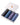 Férfi egyszínű pamut boxeralsó – 4 darabos csomag a dobozában: fekete, kék, orgonalila, acélkék