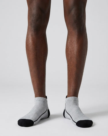 Men's Sports Cotton Ankle Socks – worn, front view