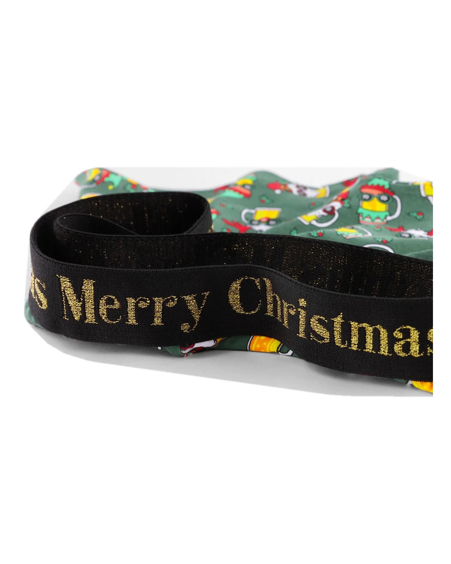 Boxer natalizi uomo in cotone Merry Christmas – elastico Merry Christmas