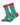 Men's Christmas Combed Cotton Socks – Santa on green design