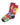 Men's Colour-Printed Christmas Socks – gingerbread on red design
