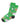 Men's Colour-Printed Christmas Socks – Santa on green design