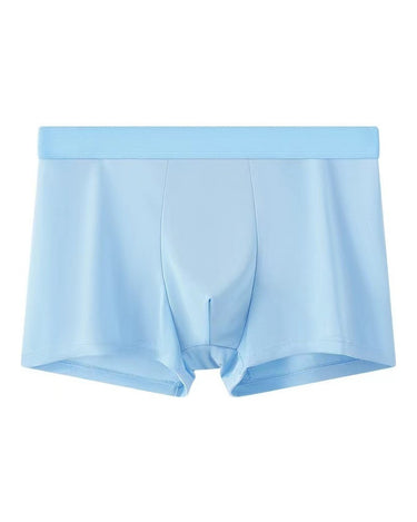 Men's Seamless Solid Colour Silky Microfibre Boxer Briefs – front