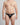 Men's Low-Rise Satin Briefs – worn, front view