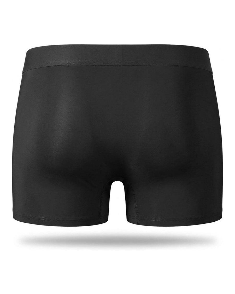 Boxer lunghi uomo in microfibra effetto seta sportivi – retro