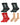 Calzini natalizi uomo nordici in cotone pettinato – confezione da 4 paia, 2x abeti verdi + 1x fiocchi rossi + 1x renne beige