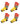 Men's Colour-Printed Christmas Socks – pack of 4 pairs, 4x tree on yellow