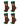 Calcetines navideños de colores de algodón para hombre – pack de 4 pares, 4x renos a rayas