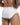 Men's White Low-Rise Stretch Briefs – white brief worn, back view