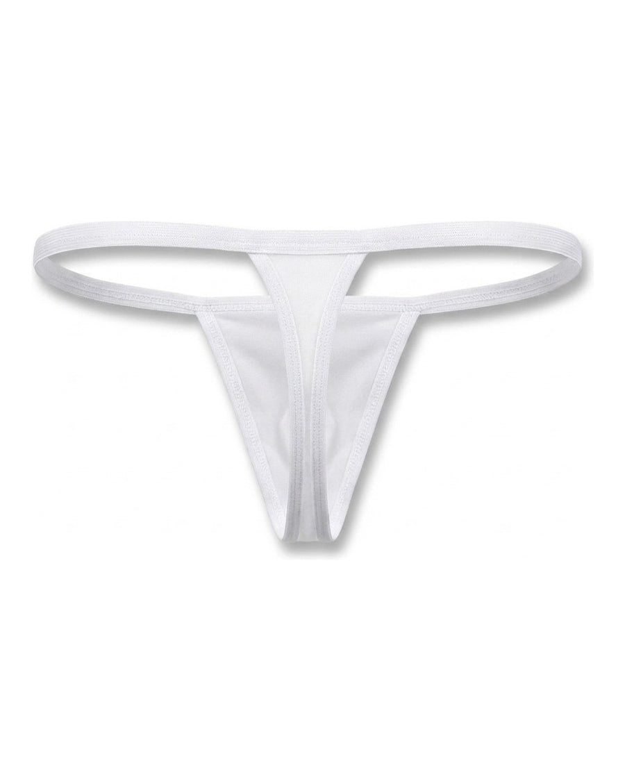 Herren String in Seidenoptik, elastisch – Rückseite