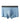 Men's Ribbed Cotton Boxer Briefs with Hemless Leg – light blue boxer, front view