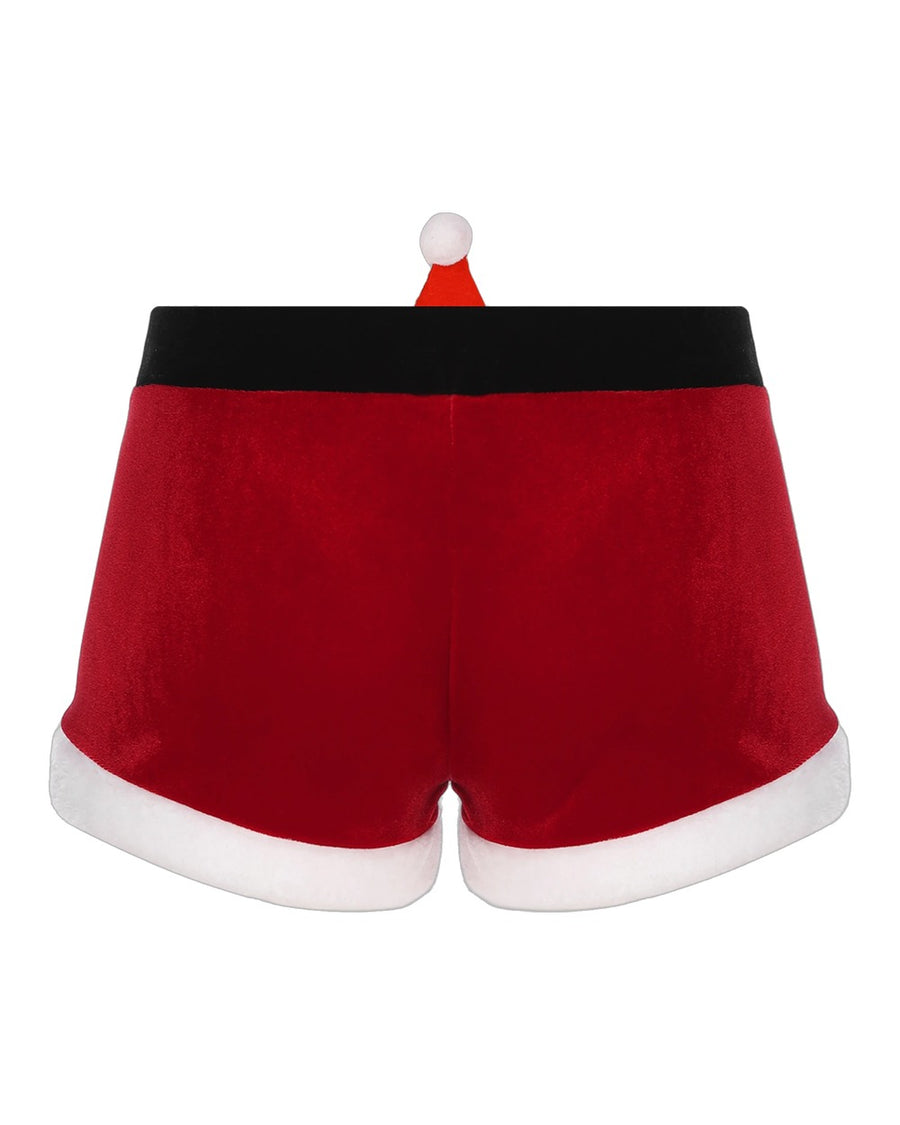 Boxer Babbo Natale uomo in velluto – retro