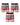 Men's Striped Christmas Boxer Briefs with Reindeer – confezione da 3