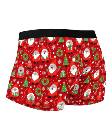 Boxers de Noël homme rouges avec Père Noël – vue de côté