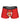 Men's Red Christmas Boxer Briefs with Reindeer – front