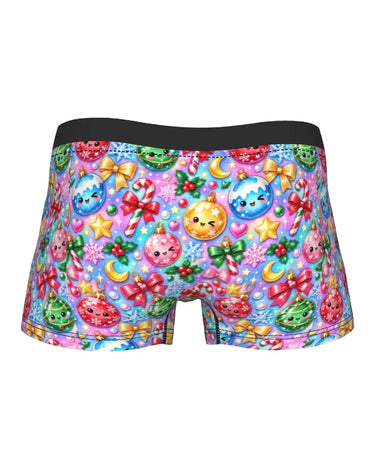 Men's Christmas Boxer Briefs with Colourful Baubles – retro