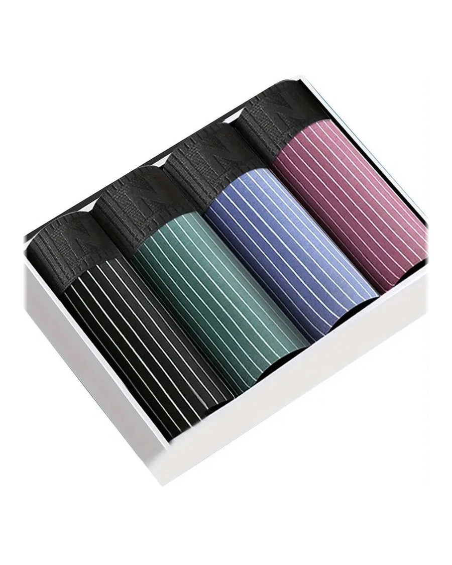 Men's Pinstripe Boxer Briefs – boxed pack, combination with green