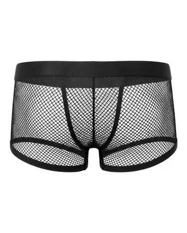 Boxer uomo a rete trasparenti a vita bassa – retro