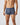 Herreboxershorts i modal med mønster – båret, set forfra