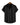 Camicia nera a maniche corte, vista frontale