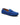 Mocassin de conduite en daim bleu, vue de côté