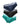 Men's Bamboo Fibre Briefs with Days of the Week – midnight blue, black and green briefs stacked