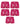 Sportsboxershorts for menn i mesh – pakke med 5 stk., 5x fuchsia