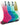 Men's Padded Crew Sports Socks with Colour Fade – 4 crew sports socks on white, colour fades