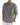 Camicia di lino grigia con scollo a V e maniche arrotolate, indossata
