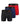 Men's Long-Leg Bamboo Fibre Boxer Briefs – 3 long-leg boxers: black, navy blue and red