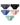 Men's Low-Rise Solid Colour Silky Microfibre Briefs – pack of 5 pieces, 1x dark grey + 1x black + 1x light blue + 1x pink + 1x mint green