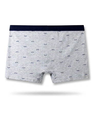Men's Seamless Cotton Boxer Briefs – back
