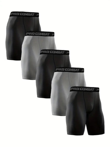 SET DI 5 BOXER SPORTIVI DA UOMO, TRASPIRANTI E COMODI