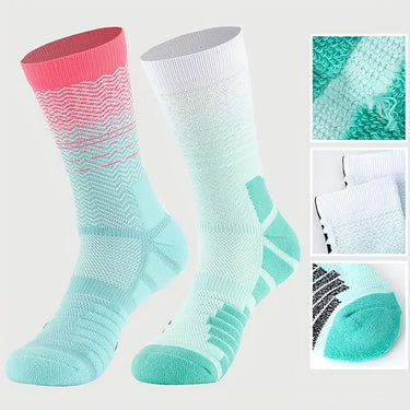 Set 4 Paia Calzini Sportivi a Compressione - Imbottiti e Traspiranti