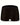 Men's Bamboo Fibre Boxer Briefs with Black Waistband – black boxer, front view
