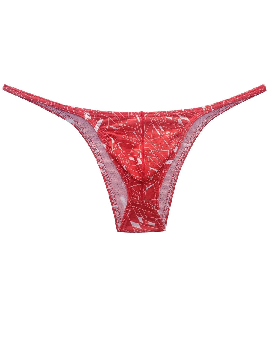 Slips de homem em rede de cintura baixa – frente