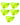 Men's Seamless Briefs – pack of 5 pieces, 5x neon yellow