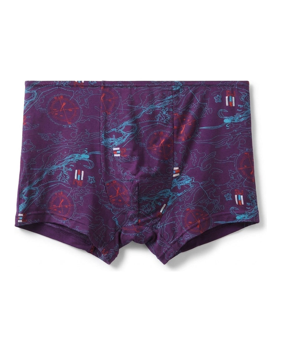 Pánské elastické bambusové boxerky s potiskem – zezadu