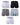 Ensfarvede herreboxershorts i bomuld – pakke med 5 stk., 2x hvid + 1x sort + 1x grå + 1x lysegrå meleret