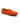 Mocassin de conduite en daim orange, vue de côté