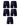 Boxer long homme en bambou taille moyenne – lot de 5 pièces, 5x bleu marine