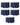 Men's Stretch Cotton Boxer Briefs – pack of 5 pieces, 5x navy blue