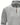 Jersey polar gris, detalle del cuello alto y la cremallera con tirador marrón