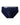 Einfarbige Herren Slips mit Kontrastbund – marineblauer Slip, Vorderansicht