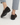 Barna velúr penny loafer viselve, hátulnézet